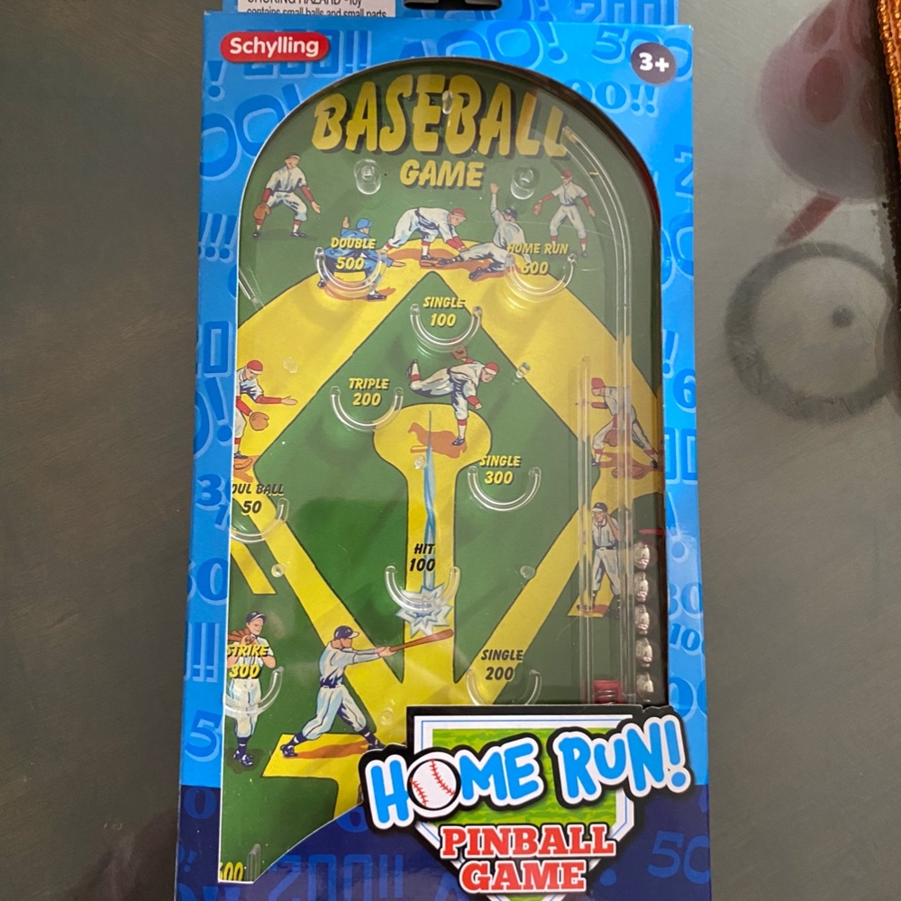 Schylling Home Run Baseball Handheld Pinball Game